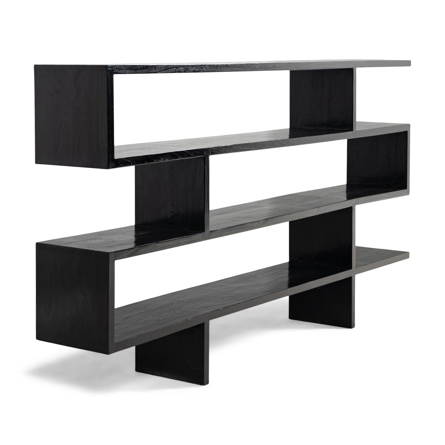 A Contemporary Balinese Stained Teak Bookcase