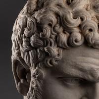 A Grand Tour Marble Portrait Head of Emperor Caracalla
