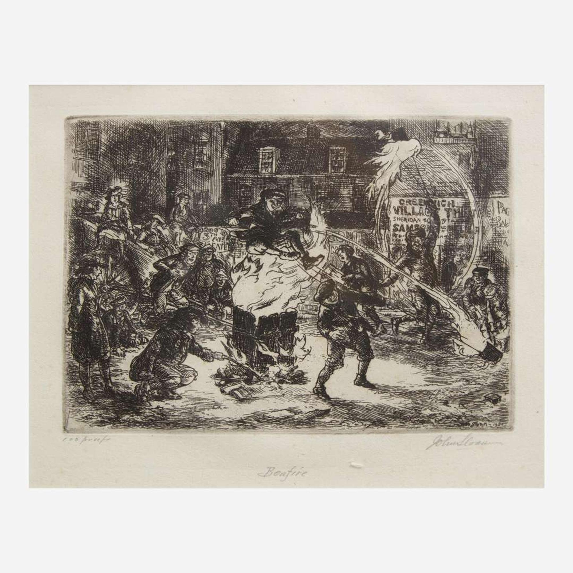 John French Sloan (American, 1871-1951) A Group of Four Etchings