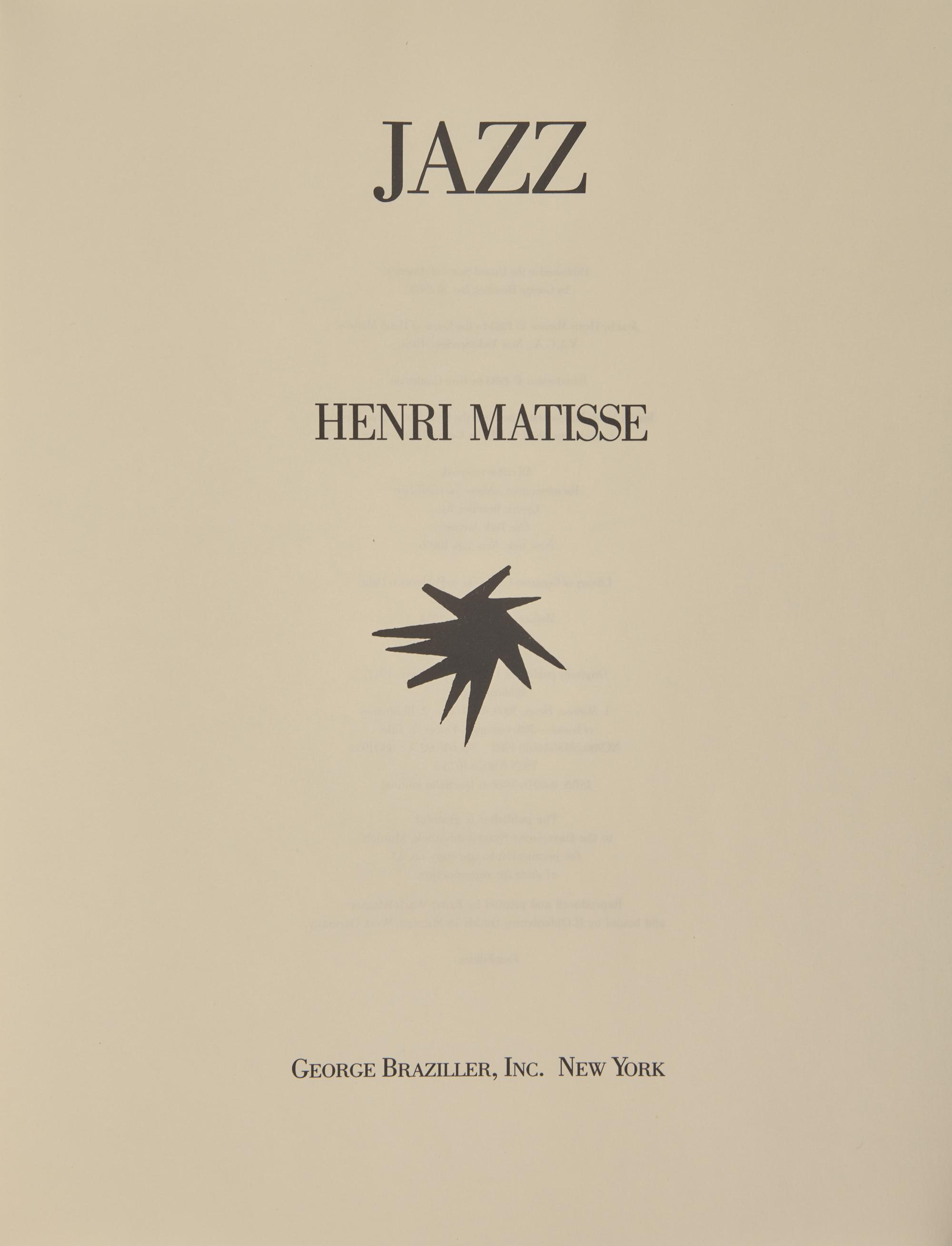 [Art] Matisse, Henri. Jazz