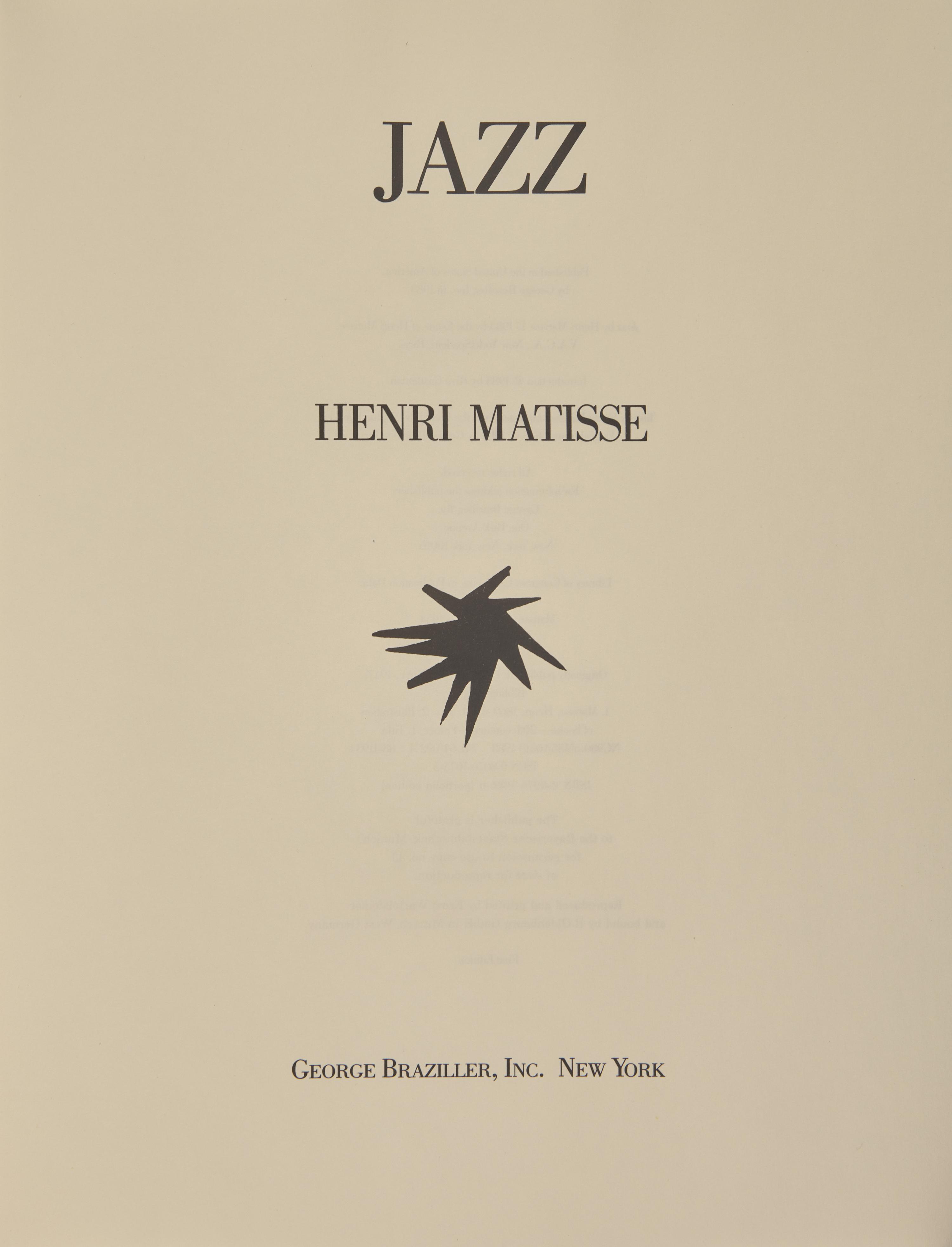 [Art] Matisse, Henri. Jazz