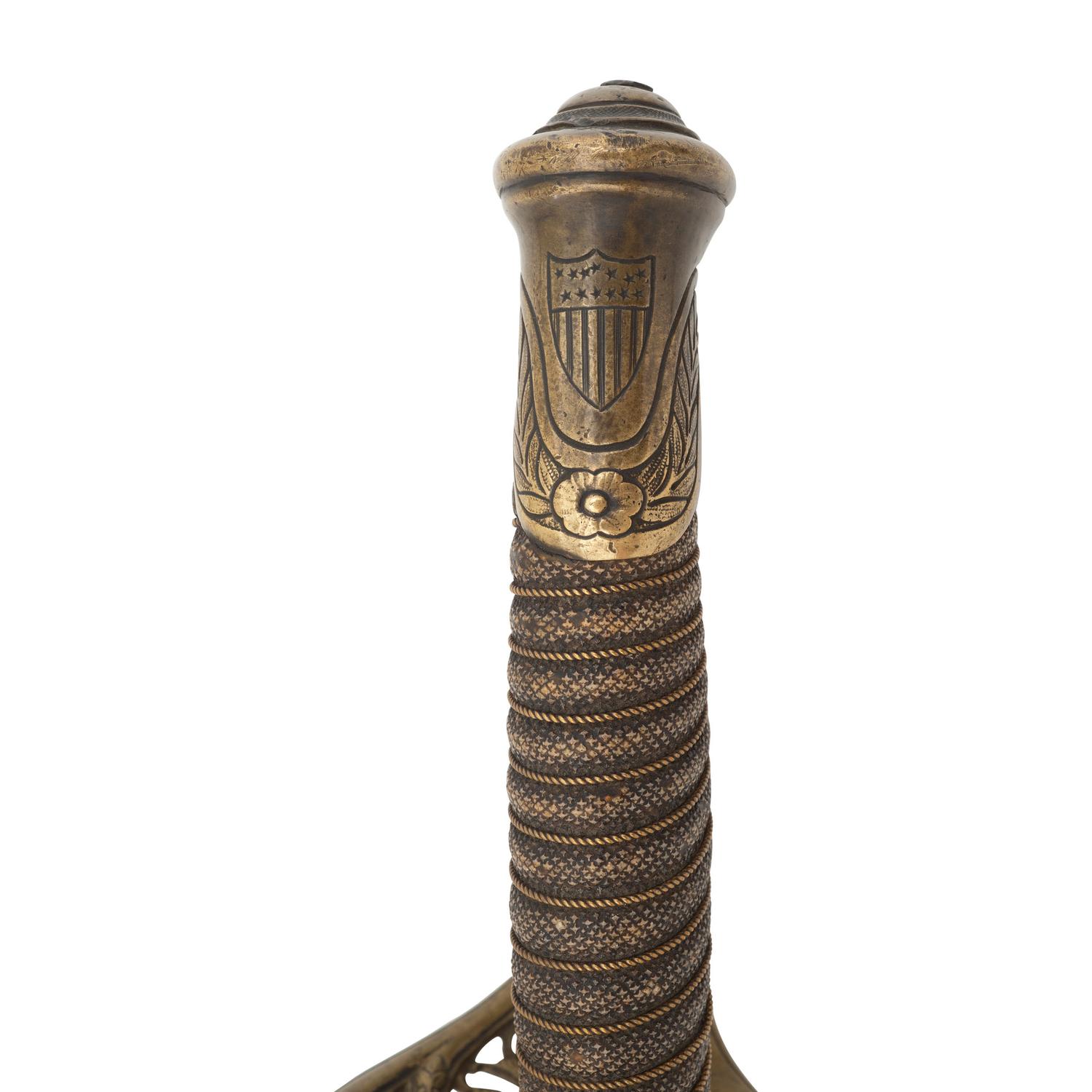 Tiffany Model 1850 Foot Officers Sword Presented to Captain Dennis Flynn