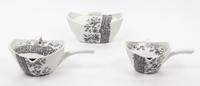 A Set of French Porcelain Serving Articles Height of coffee pot 11 1/4 inches.
