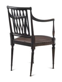 A Regency Style Painted Armchair