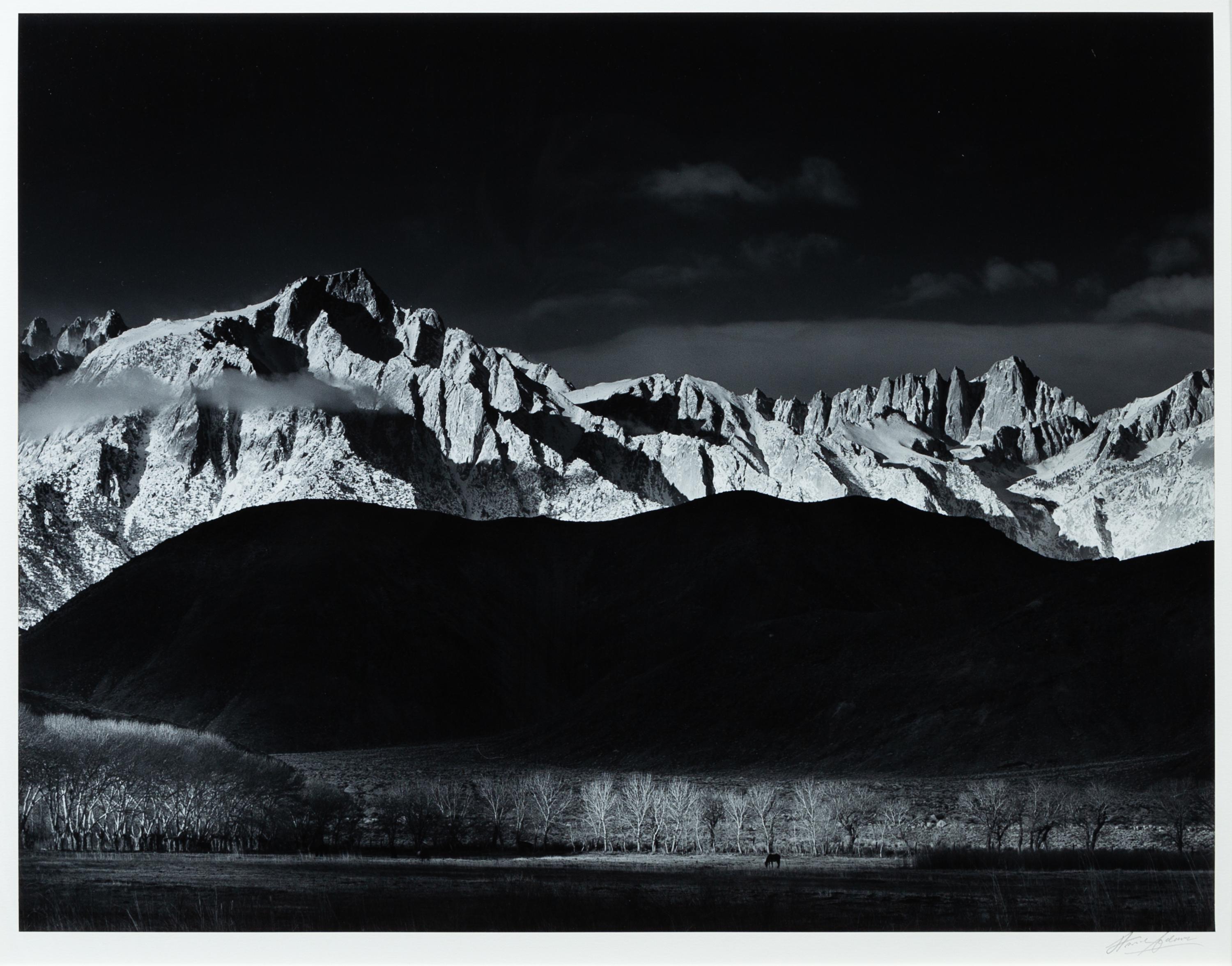 Ansel Adams, (American, 1902-1984), Winter Sunrise, Sierra Nevada from Lone Pine, California, 1944