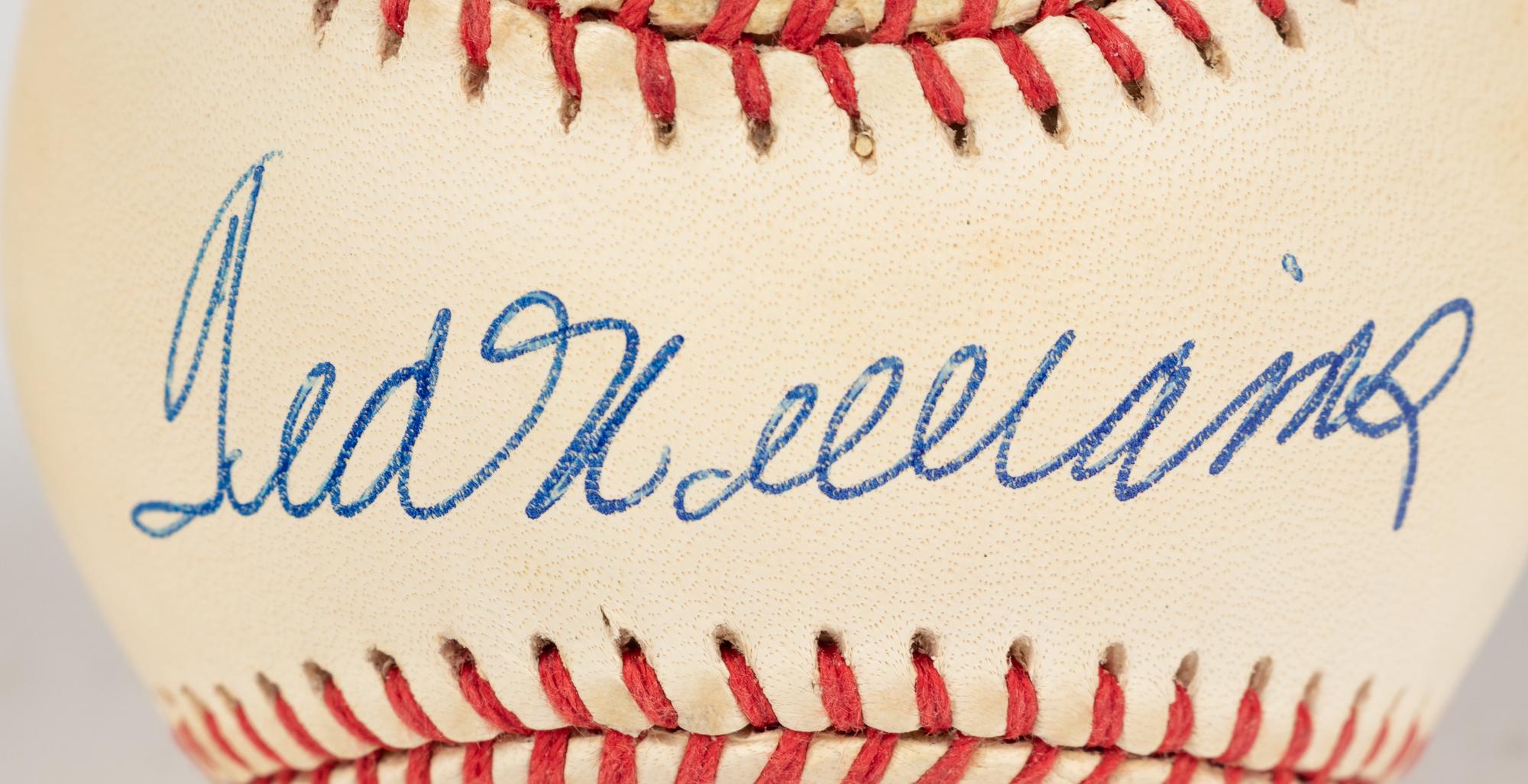 A Ted Williams Signed Autograph Baseball (Beckett Authentication Services BAS Certified),