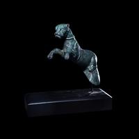 A Roman Bronze Panther Applique