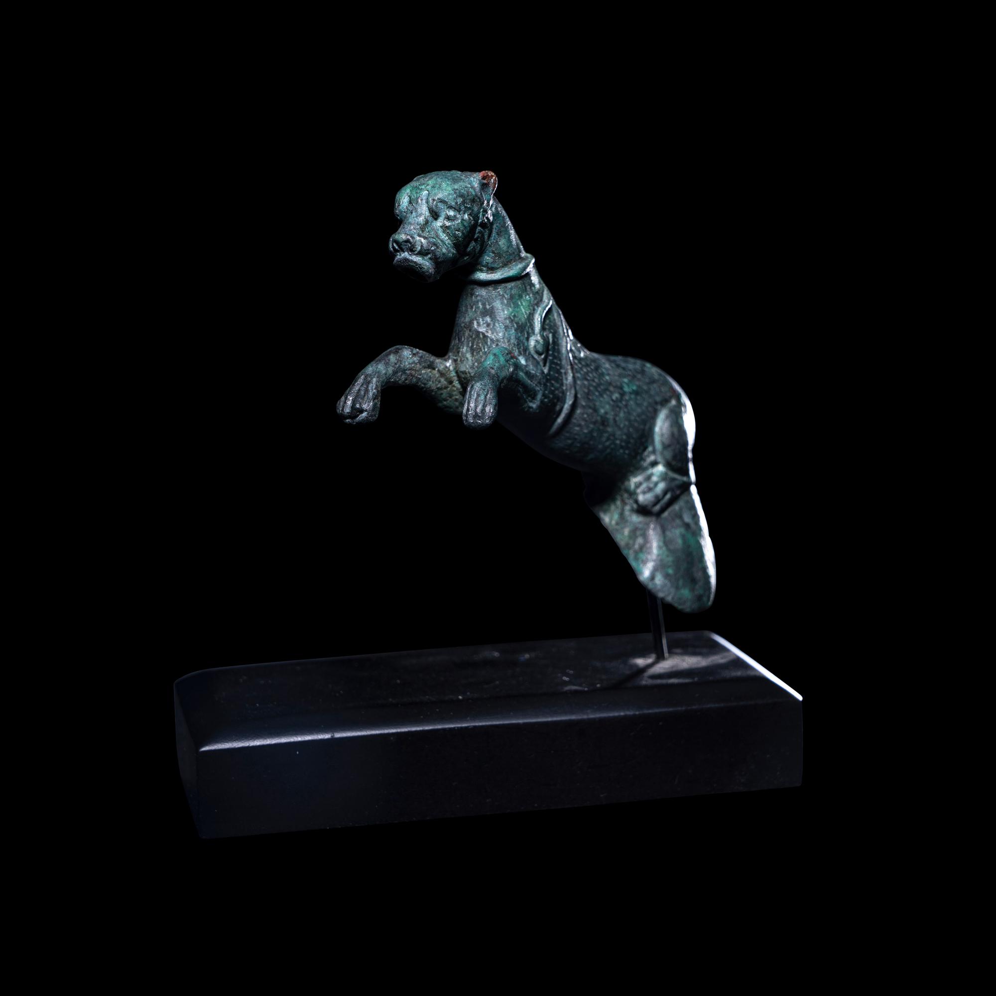 A Roman Bronze Panther Applique
