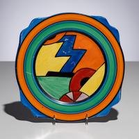 Clarice Cliff (English, 1899–1972) — Blue 'W' pattern Platter