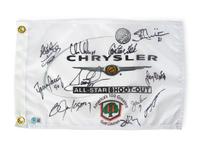 ** Now Grouped in 53 of Receipt ** A 2005 Chrysler All-Star Golf Shootout Signed Autograph Golf Flag Including Multiple Chicago Sports Legends (Beckett Authentication Services BAS Certified),