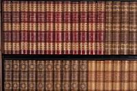 A Pair of Faux Book Wall Panels
