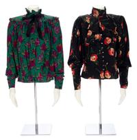 Three Vintage Designer Shirts; Two Ungaro, One Gucci 1980s: