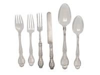 A Tiffany and Co. Richelieu Silver Flatware Service