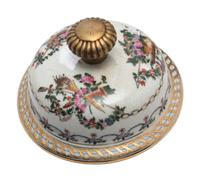 A Pair of United Wilson Gilt Metal Mounted Porcelain Urns
