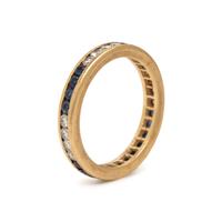 Pair of Sapphire and Diamond Eternity Bands