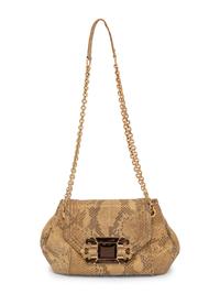 Judith Leiber Python Shoulder Bag