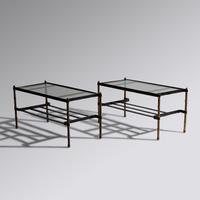 Pair of tiered coffee tables, c. 1950