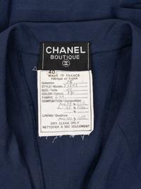 Chanel Blue Silk Dress, 1990s