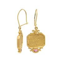 SeidenGang, Yellow Gold and Garnet Earrings