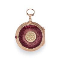 FRÉRES ESQUIVILLON & DES CHOUDENS, PASTE AND ENAMEL OPEN FACE POCKET WATCH