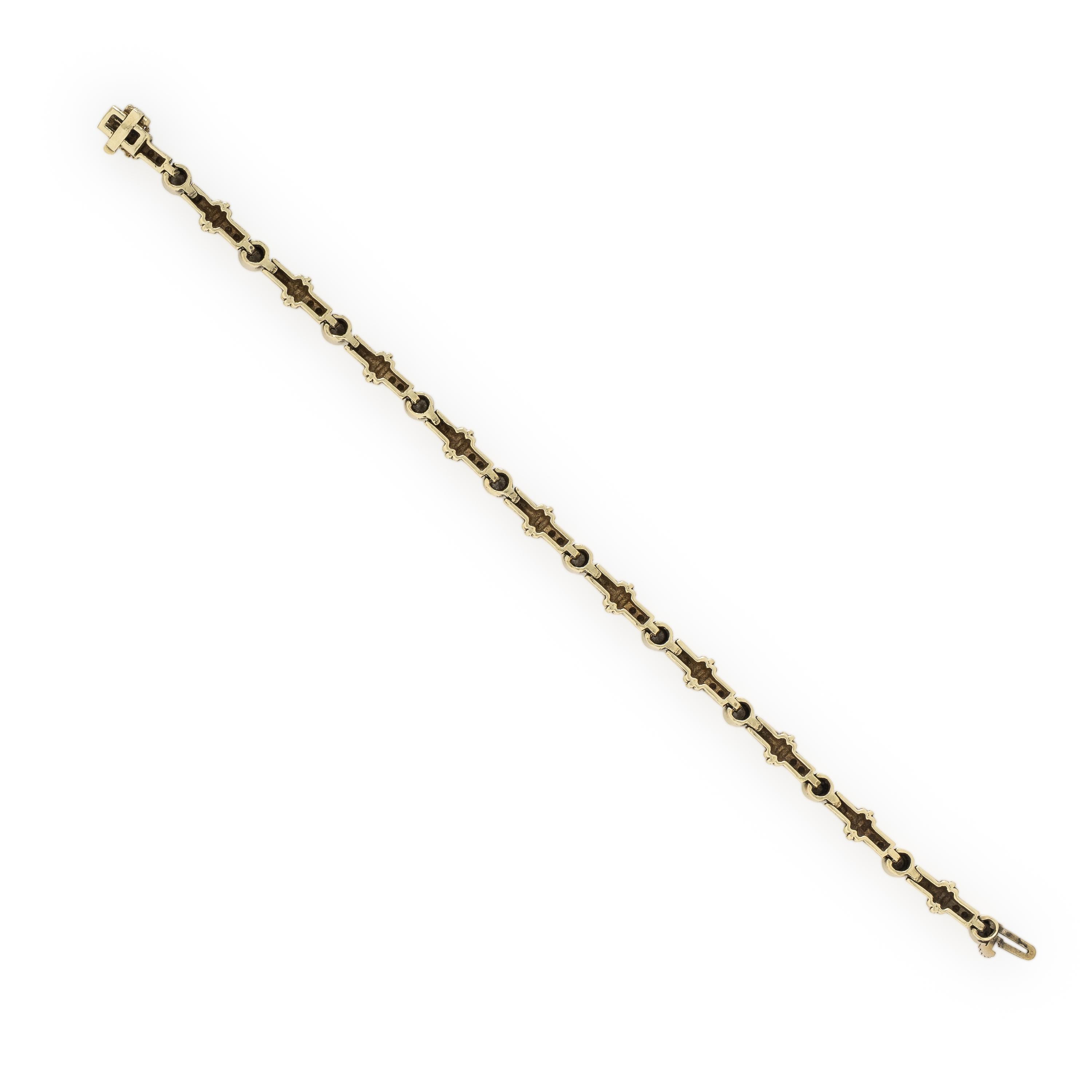 Diamond and Yellow Gold Bracelet