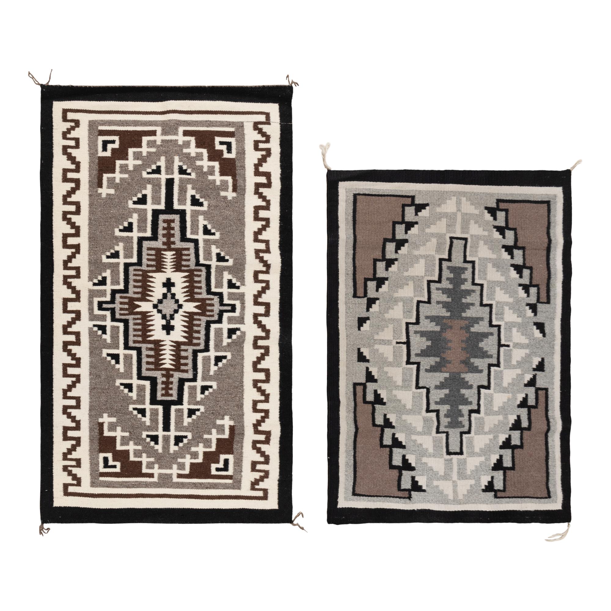 Navajo Two Grey Hills Weavings [Rugs]