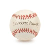 A Connie Mack Single Signed Autograph Baseball (JSA Letter)