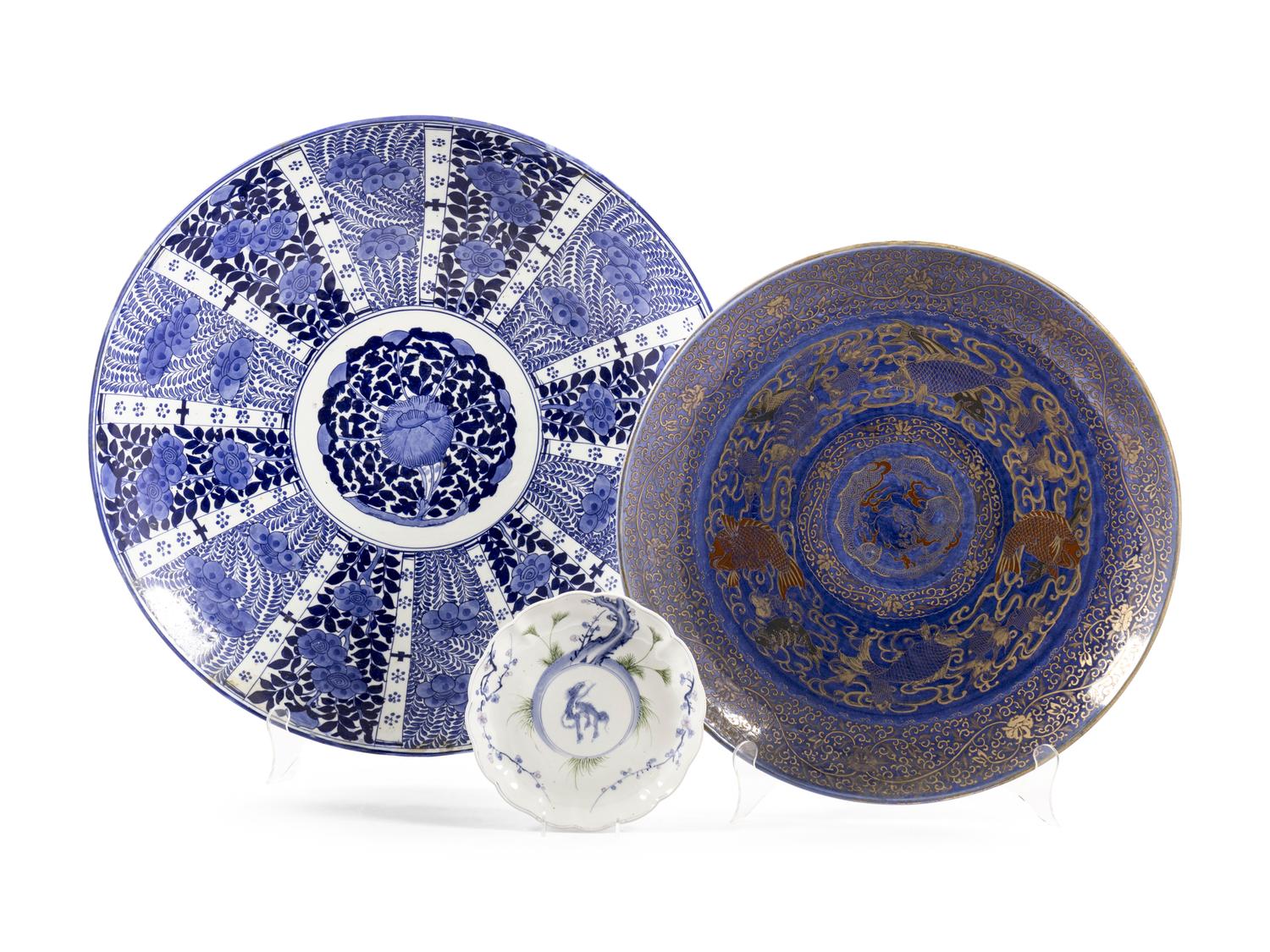 20 Japanese Blue and White Porcelain Plates
