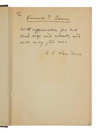 WRIGHT, William Huntington ("S.S. Van Dine") (1888-1939). A group of 6 Philo Vance titles, ALL FIRST EDITIONS, INSCRIBED, comprising: