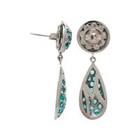 GREENISH BLUE TOURMALINE EARRINGS