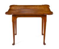 A Queen Anne Tiger Maple Porringer-Top Table