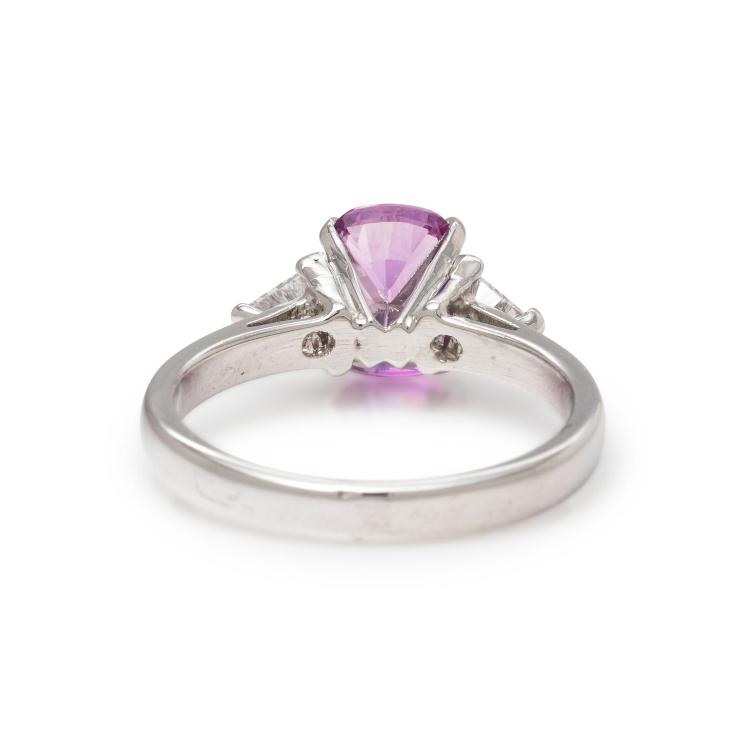 PINK SAPPHIRE AND DIAMOND RING