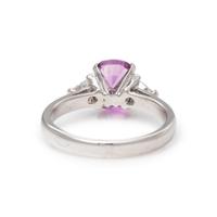 PINK SAPPHIRE AND DIAMOND RING