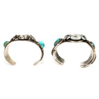 Navajo Silver and Turquoise Cuff Watch Bands
