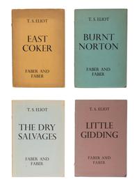 ELIOT, T. S. (1888-1965). [ Four Quartets :] "East Coker." 1940. -- "Burnt Norton." 1941. -- "The Dry Salvages." 1941. -- "Little Gidding." 1942. All London: Faber & Faber.