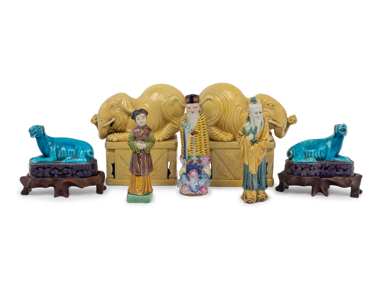 Seven Chinese Porcelain Figures