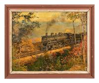 Train Along Lakeshore