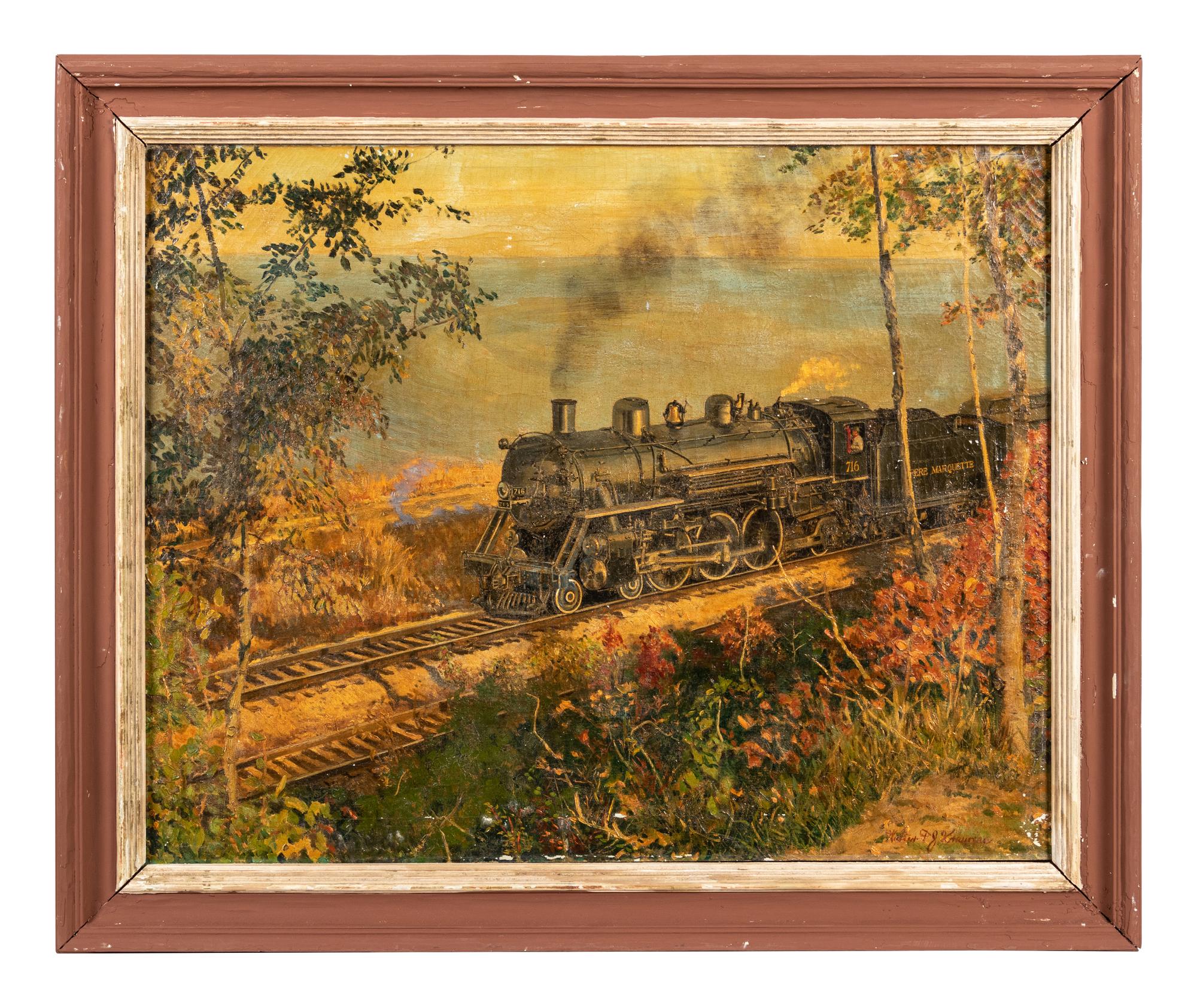 Train Along Lakeshore