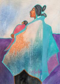 Navajo Woman with Child