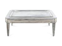 Beveled Mirrored Low Table