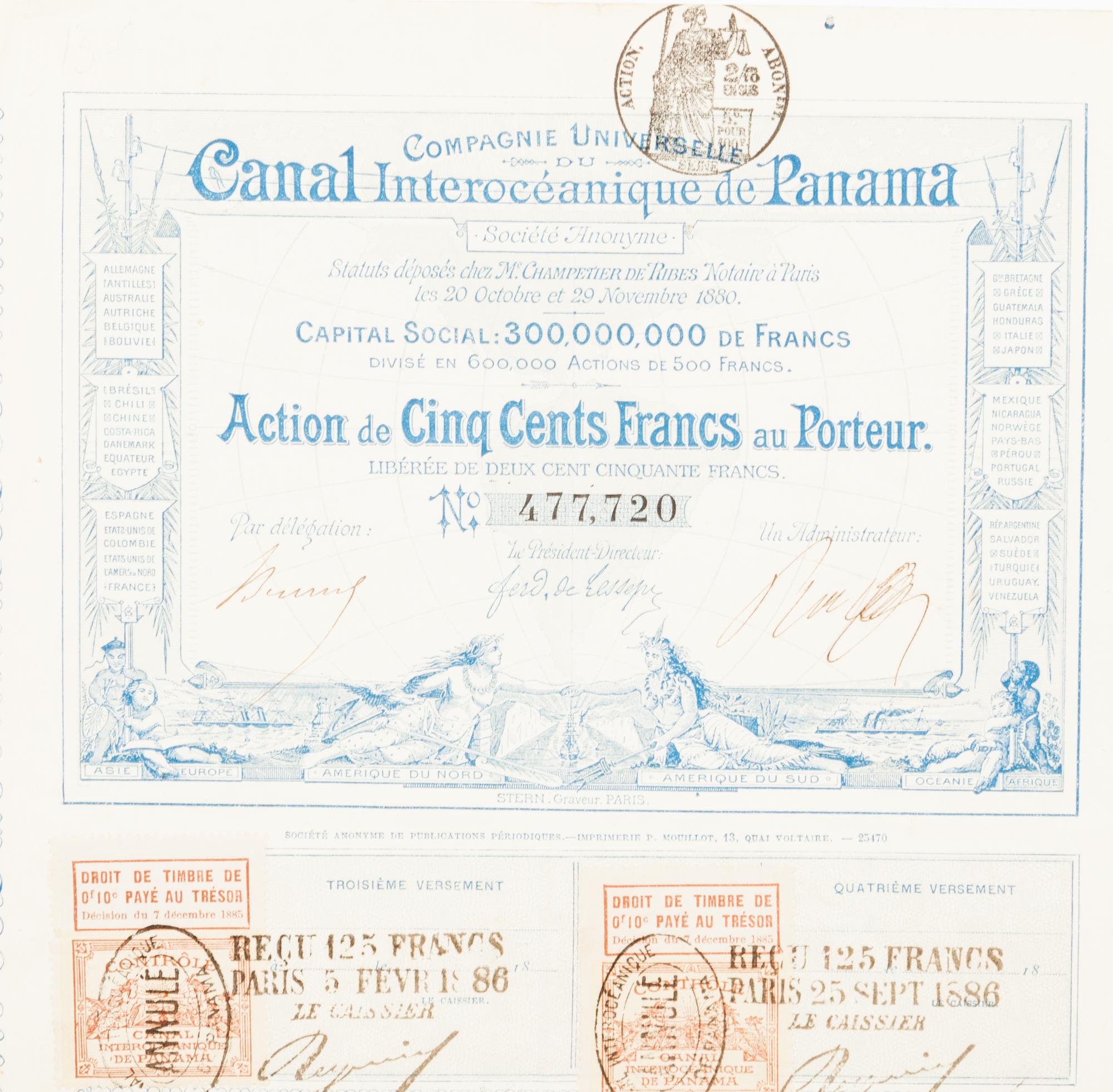 A Group of approximately 39 Prints and 11 Decorative Vintage Stock Certificates, comprising: