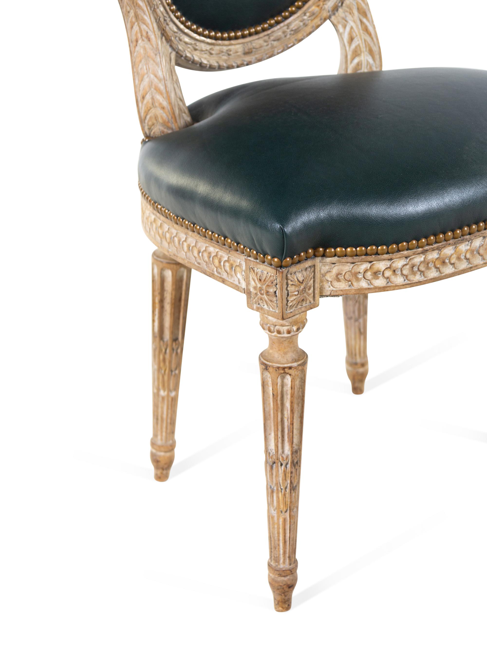 An Assembled Set of Six Louis XV Style Dining Chairs