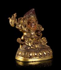 A Gilt Bronze Figure of Mahakala