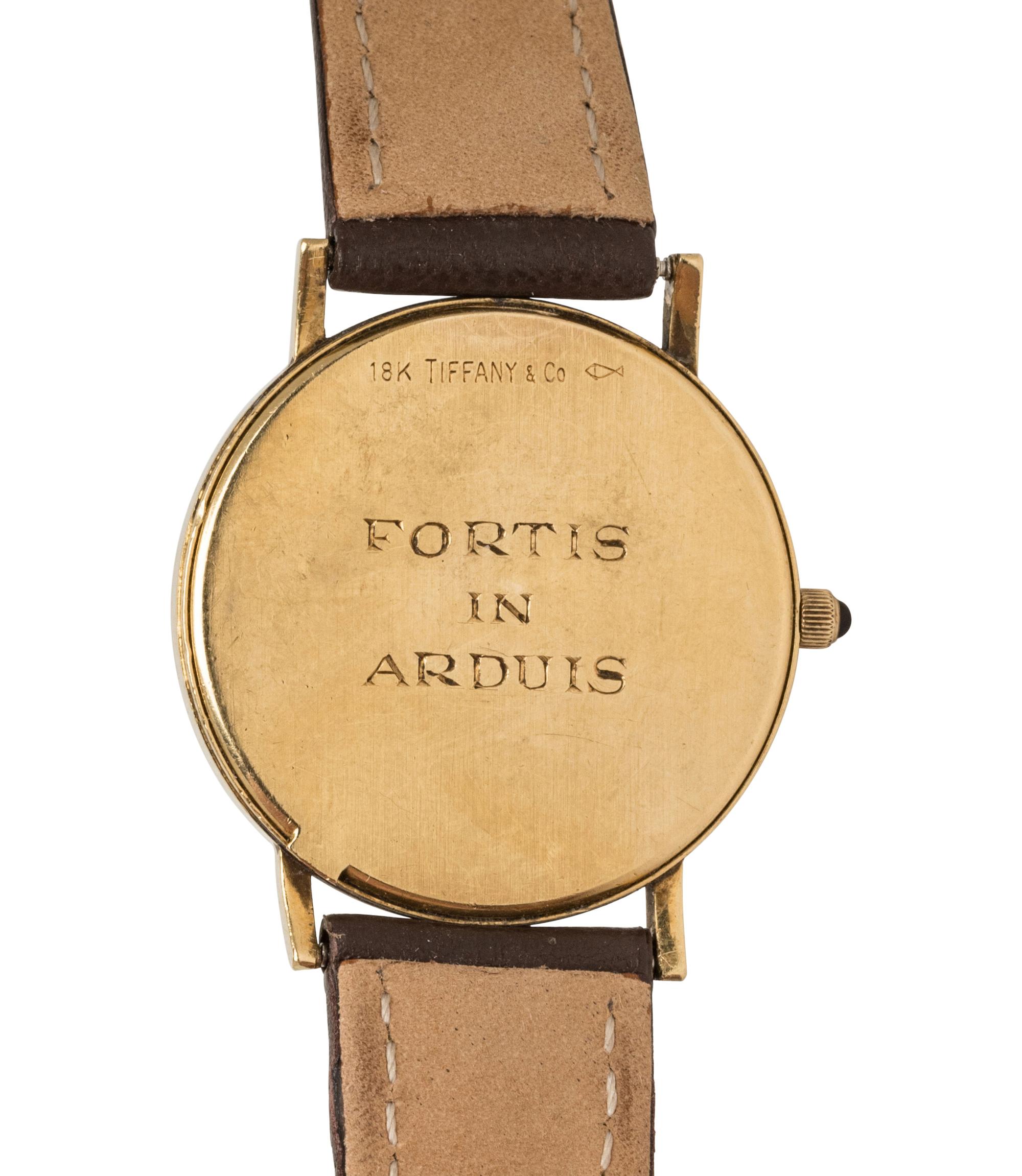 TIFFANY & CO., YELLOW GOLD DATE WATCH