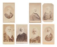 [EARLY PHOTOGRAPHY]. 7 CDVs of inventor and daguerreotypist Samuel F.B. Morse.