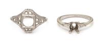 A Collection of Ring Settings, 3.80 dwts.