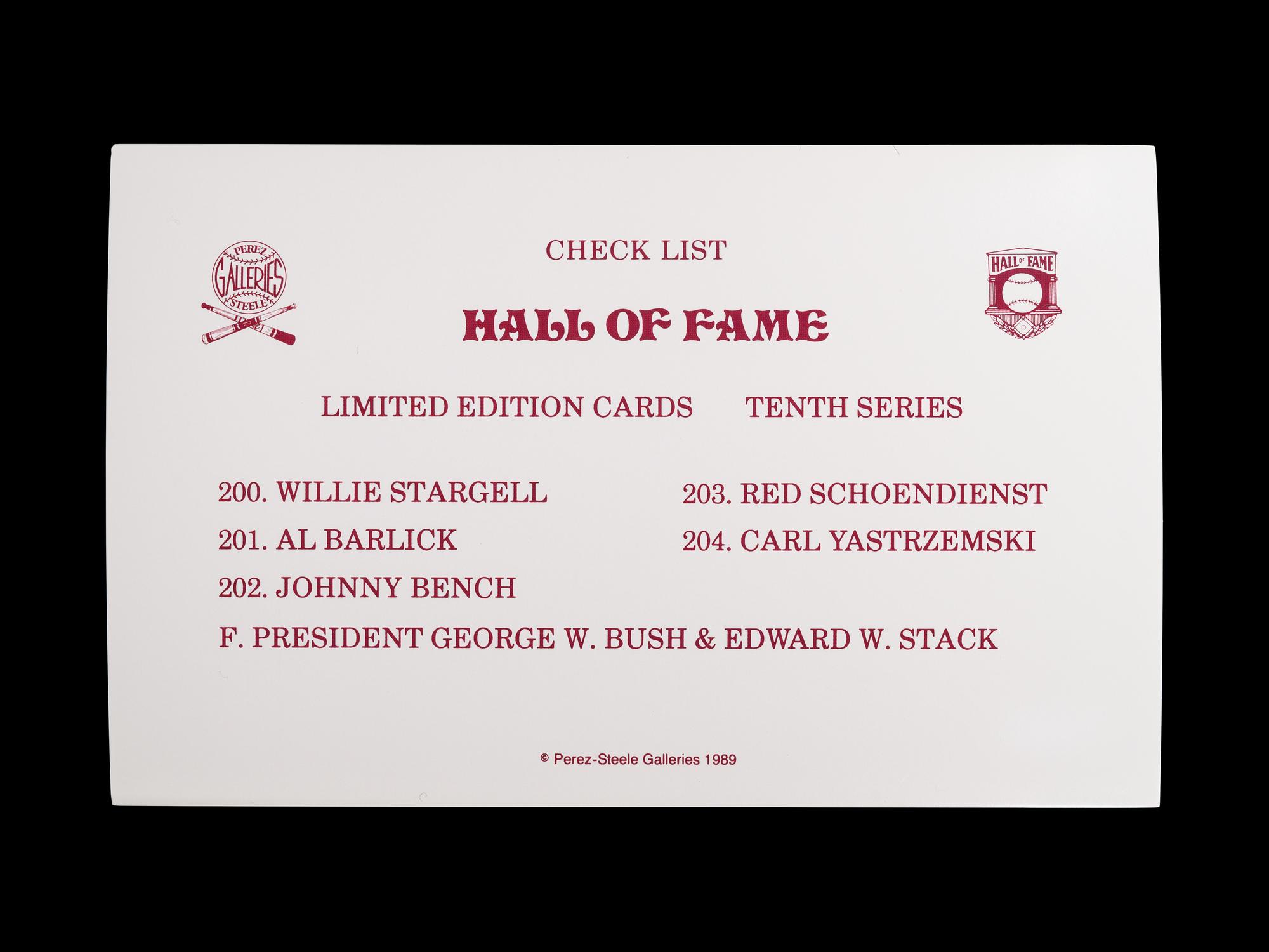 A Complete Run of 1980-2002 Series One Through Fifteen Perez-Steele Baseball Hall of Fame Post Cards