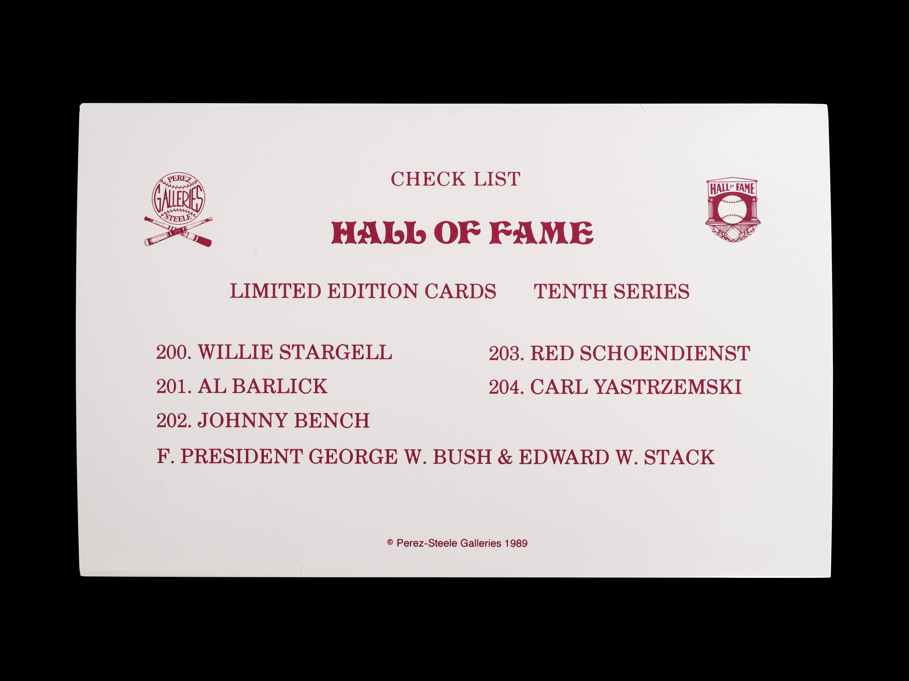 A Complete Run of 1980-2002 Series One Through Fifteen Perez-Steele Baseball Hall of Fame Post Cards