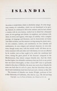 WRIGHT, AUSTIN TAPPAN. Islandia. New York, 1942. With 1 other.