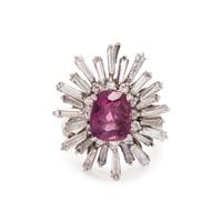 PINK SAPPHIRE AND DIAMOND CONVERTIBLE RING/PENDANT